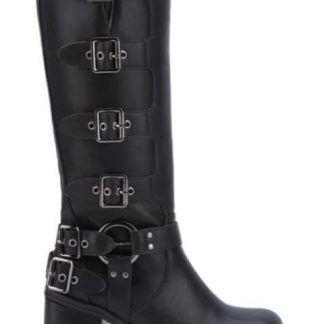 BOTA TACON CUADRADO NEGRO BELINDA PEREGRIN