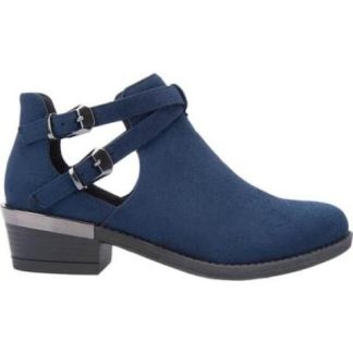 BOTA TEXANA CON ABERTURA AZUL MARINO TIERRA BENDITA