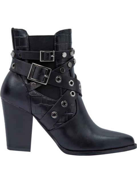 BOTA TEXANA CON ESTOPEROLES NEGRO TIERRA BENDITA