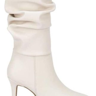 BOTA TUBO CON ARRUGA BEIGE/HUESO YAELI