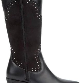 BOTA VAQUERA CON ESTOPEROLES NEGRO TIERRA BENDITA