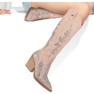 BOTA VAQUERA CON PEDRERIA NUDE THALIA SODI