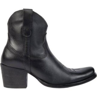 BOTA VAQUERA DE PIEL NEGRO TIERRA BENDITA