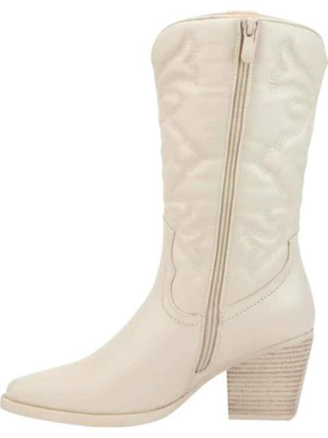 BOTA VAQUERA TUBO BORDADO BEIGE/HUESO TIERRA BENDITA - Image 6
