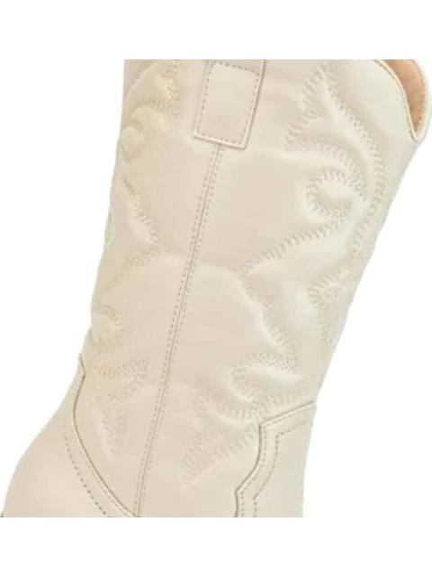 BOTA VAQUERA TUBO BORDADO BEIGE/HUESO TIERRA BENDITA - Image 7