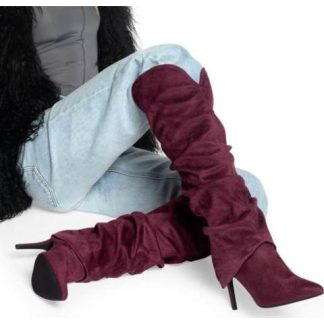 BOTA VESTIR ARRUGA EN TUBO VINO BELINDA PEREGRIN