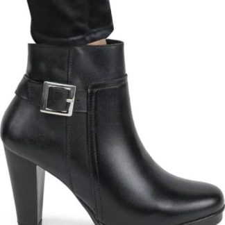 BOTA VESTIR DE PIEL NEGRO SAO PAULO