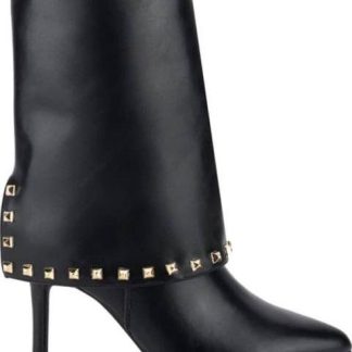 BOTA VESTIR NAPA TUBO DOBLADO NEGRO THALIA SODI