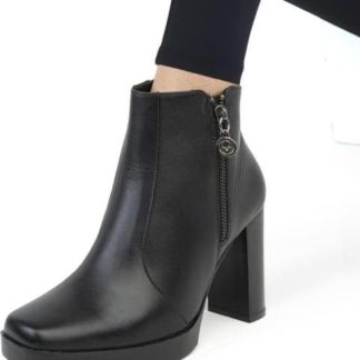 BOTA VESTIR TACON ALTO NEGRO VICENZA