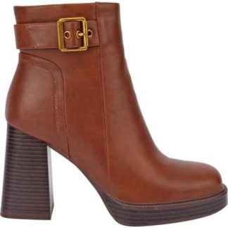 BOTA VESTIR TACON ANCHO COGNAC SCHATZ