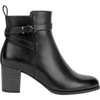 BOTA VESTIR TACON ANCHO NEGRO YAELI