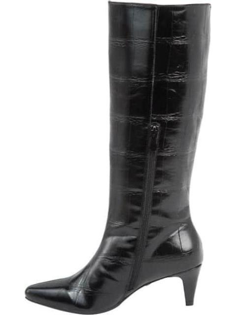 BOTA VESTIR TIPO CROCO NEGRO BELINDA PEREGRIN - Image 5