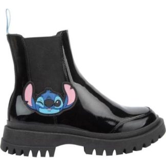 BOTIN CHELSEA STITCH NEGRO DISNEY