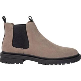 BOTIN CHELSEA TAUPE KEBO