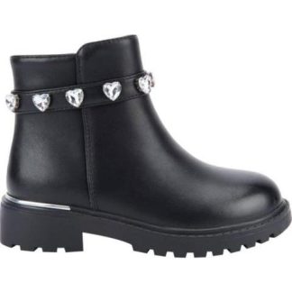 BOTIN CON PEDRERIA NEGRO VIVIS SHOES KIDS