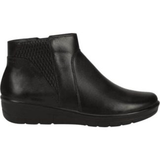 BOTIN DE PIEL NEGRO CALZADO PAZSTOR