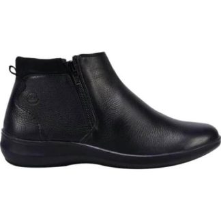 BOTIN DE PIEL NEGRO FLEXI