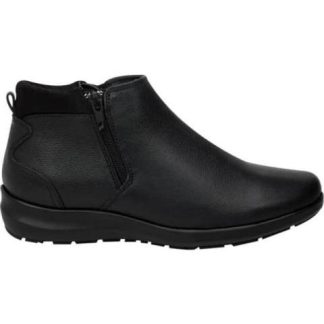 BOTIN DE PIEL NEGRO SHOSH