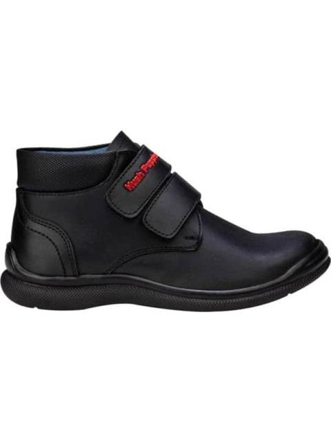 BOTIN ESCOLAR DE PIEL NEGRO HUSH PUPPIES1