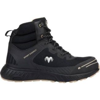 BOTIN INDUSTRIAL CASCO DE SEGURIDAD NEGRO RAM PRO