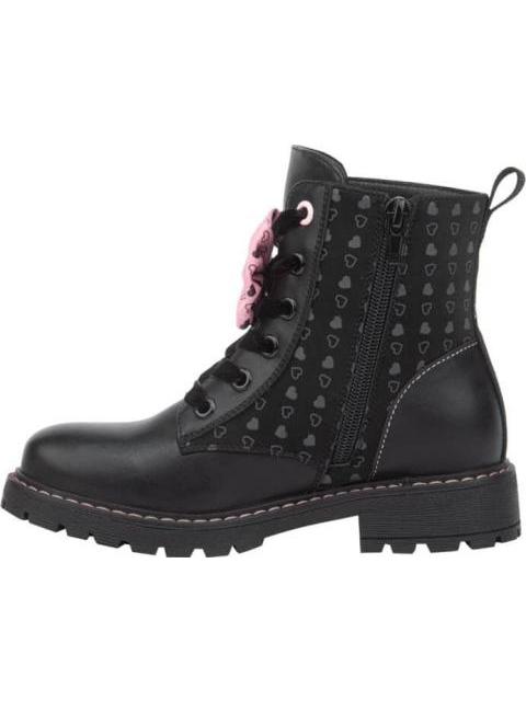 BOTIN MILITAR CORAZONES NEGRO VIVIS SHOES KIDS - Image 5