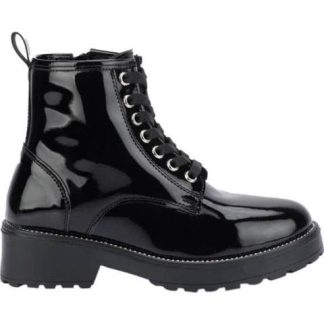 BOTIN MILITAR DE CHAROL NEGRO BAMBINO
