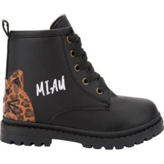 BOTIN MILITAR GATO NEGRO BAMBINO