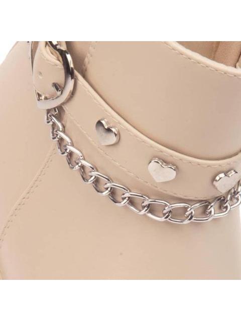 BOTIN MOTO SUELA TRACK BEIGE/HUESO VIVIS SHOES KIDS - Image 6