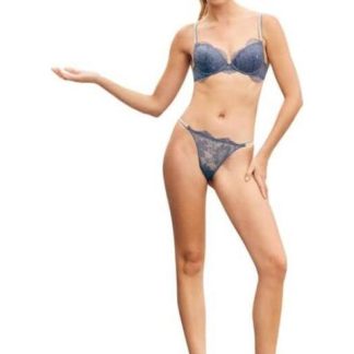 BRASIER TRANTES CON BRILLOS AZUL LOVE TO LOUNGE