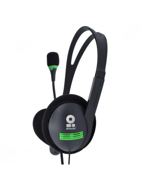 BROBOTIX AUDIFONOS CON MICROFONO 651428 ALAMBRICO 2 METROS 3.5MM NEGRO - Image 3