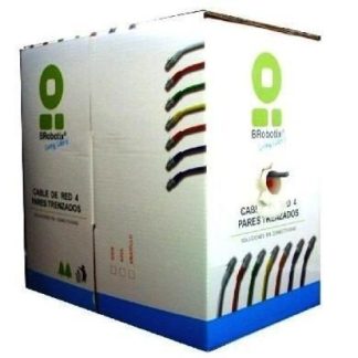BROBOTIX BOBINA DE CABLE CAT6 UTP 305 METROS GRIS