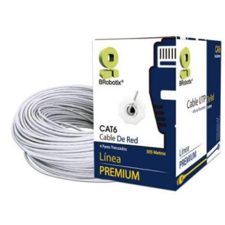 BROBOTIX BOBINA DE CABLE ETHERNET CAT6 UTP 305 METROS