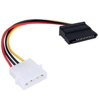 BROBOTIX CABLE 4-PIN MOLEX MACHO - 15-PIN SATA MACHO 15CM