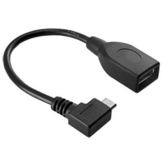 BROBOTIX CABLE ADAPTADOR MICRO USB MACHO - USB-OTG HEMBRA NEGRO