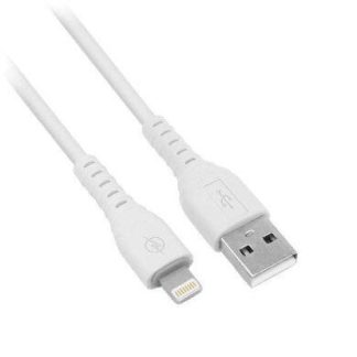 BROBOTIX CABLE DE CARGA LIGHTNING MACHO - USB A MACHO 1 METRO BLANCO PARA IPOD-IPHONE-IPAD