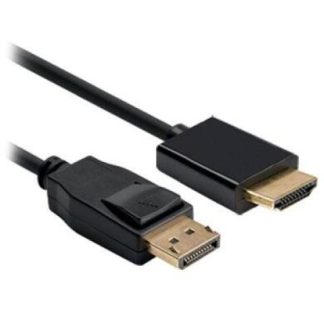 BROBOTIX CABLE DISPLAYPORT 1.2 MACHO - HDMI 1.4 MACHO 4K 1.8 METROS NEGRO