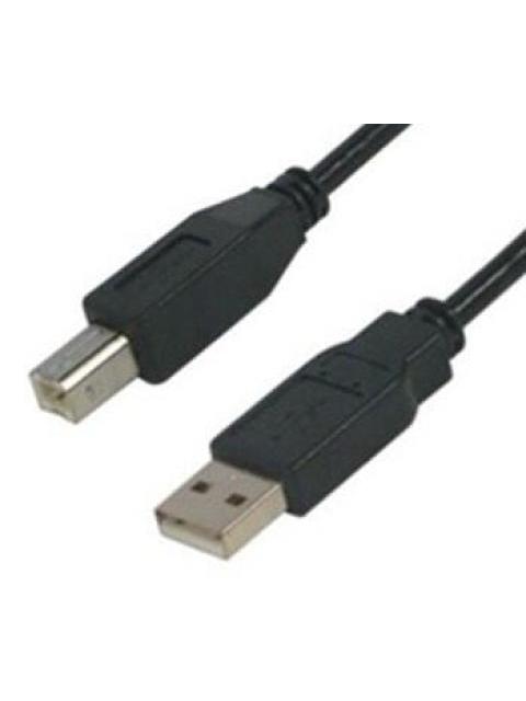 BROBOTIX CABLE USB 2.0 A MACHO - USB 2.0 B MACHO 4.5 METROS NEGRO