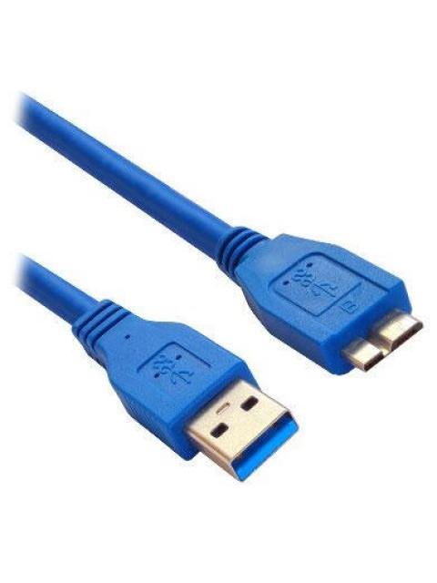 BROBOTIX CABLE USB A MACHO - MICRO USB B MACHO 60CM AZUL