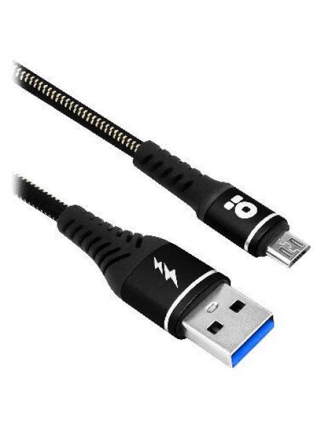 BROBOTIX CABLE USB A MACHO - MICROUSB B MACHO 1 METRO NEGRO