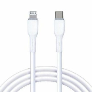 BROBOTIX CABLE USB-C MACHO - LIGHTNING 1 METRO BLANCO