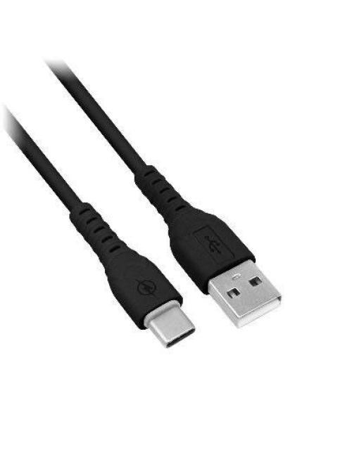 BROBOTIX CABLE USB C MACHO - USB A MACHO 1 METRO NEGRO