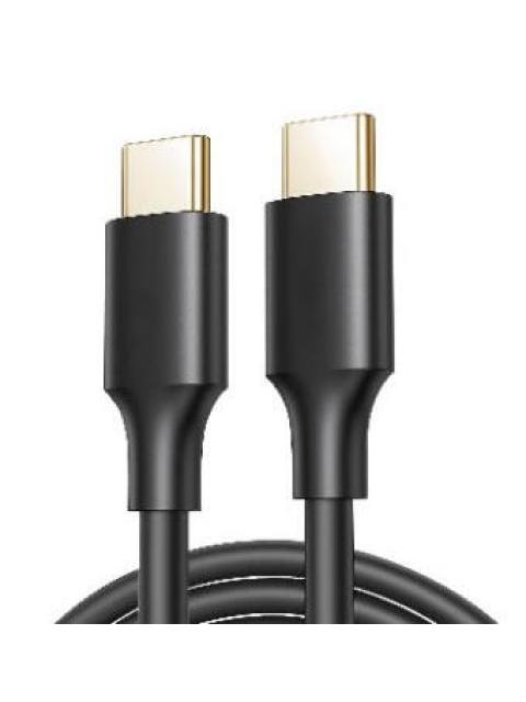 BROBOTIX CABLE USB-C MACHO - USB-C MACHO 1 METRO NEGRO