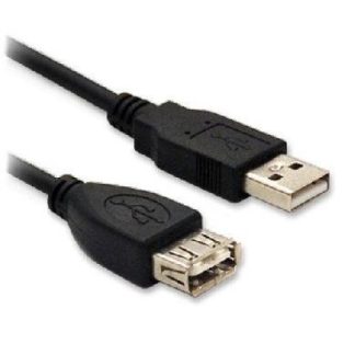 BROBOTIX CABLE USB MACHO - USB HEMBRA 5 METROS NEGRO