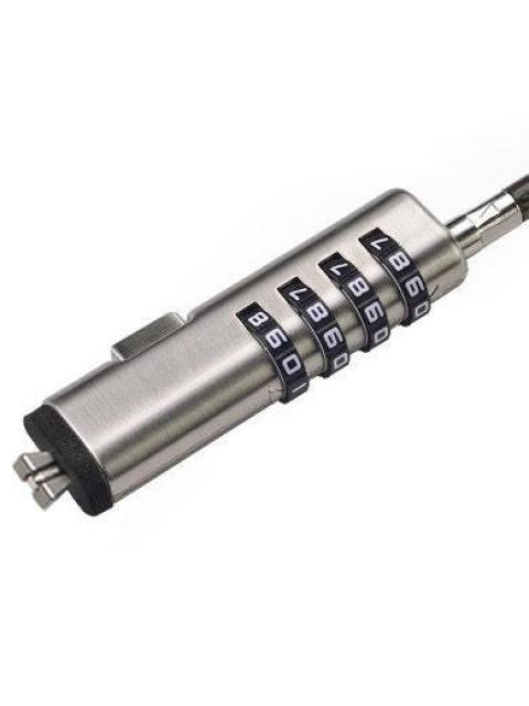 BROBOTIX CANDADO DE COMBINACION PARA LAPTOPS 263601 1.8 METROS NEGRO-PLATA - Image 4