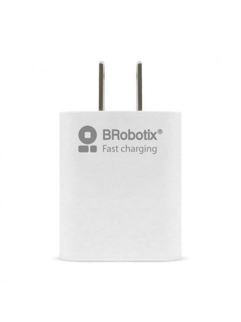 BROBOTIX CARGADOR DE PARED 6001318 5V 1X USB-A BLANCO - INCLUYE CABLE USB A - USB C - Image 4