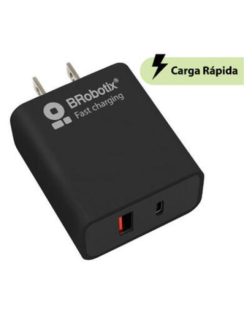 BROBOTIX CARGADOR DE PARED 6006658 18W 5V 1 X USB-A 1 X USB-C