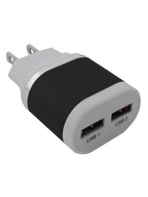 BROBOTIX CARGADOR USB 161264N 2X USB 2.0 NEGRO