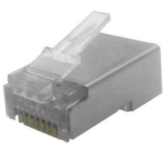 BROBOTIX CONECTOR RJ-45 CAT5E TRANSPARENTE 100 PIEZAS