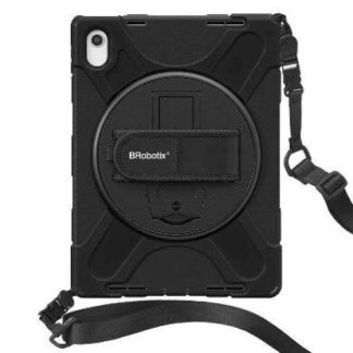 BROBOTIX FUNDA USO RUDO CON CORREA Y GIRO 360° PARA IPAD 10.9-10.ª GENERACION NEGRO