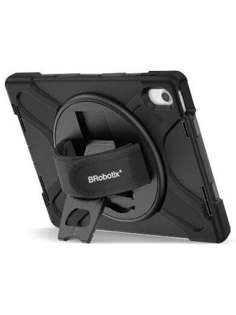 BROBOTIX FUNDA USO RUDO CON CORREA Y GIRO 360° PARA IPAD 10.9-10.ª GENERACION NEGRO - Image 3